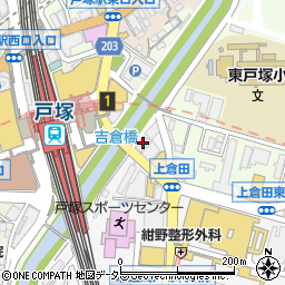 湘南信用金庫戸塚支店周辺の地図