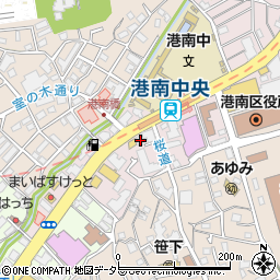 神奈川県横浜市港南区港南中央通8-42周辺の地図