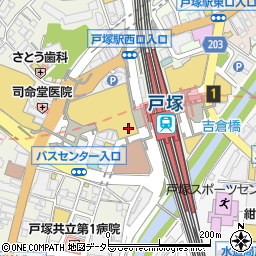 横浜銀行戸塚南支店 ＡＴＭ周辺の地図