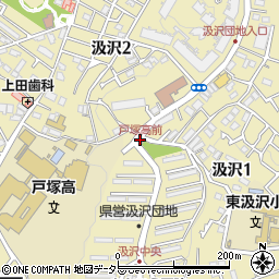 戸塚高前周辺の地図