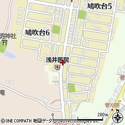 鳩吹台南周辺の地図
