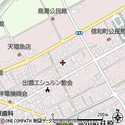 島根県出雲市斐川町荘原2317-4周辺の地図