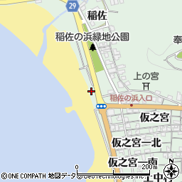 島根県出雲市大社町杵築北仮之宮2711周辺の地図