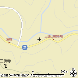 三徳山公衆トイレ周辺の地図