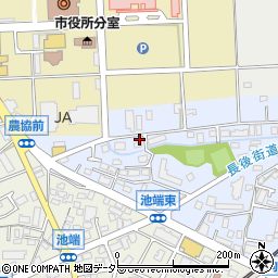 神奈川県伊勢原市池端177周辺の地図