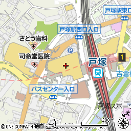 ファミリーマート戸塚駅西口店周辺の地図