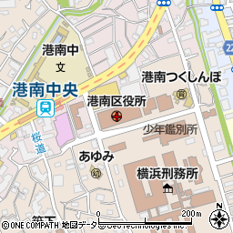 〒233-0000 神奈川県横浜市港南区（以下に掲載がない場合）の地図