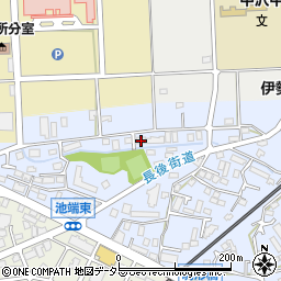 神奈川県伊勢原市池端198周辺の地図