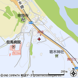 兵庫県養父市八鹿町上網場周辺の地図