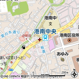 桜道入口周辺の地図