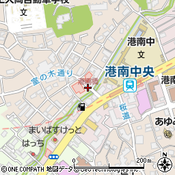 港南橋周辺の地図