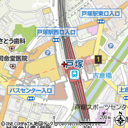 ファミリーマートサンズ戸塚駅前店周辺の地図