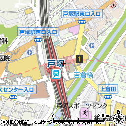 戸塚駅周辺の地図