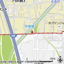 神奈川県海老名市門沢橋5丁目19周辺の地図