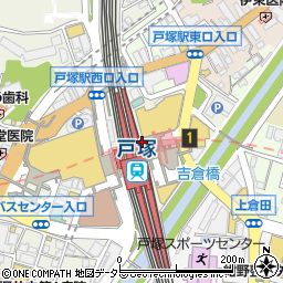 神奈川県横浜市戸塚区戸塚町12周辺の地図