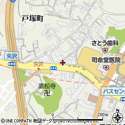 神奈川県横浜市戸塚区戸塚町4808周辺の地図