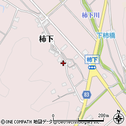 岐阜県可児市柿下377周辺の地図