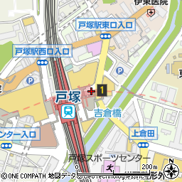 ドトールコーヒーショップ戸塚駅店周辺の地図