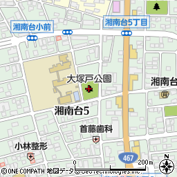 大塚戸公園周辺の地図