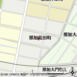 岐阜県各務原市那加荒田町周辺の地図