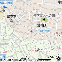 室ノ木坂周辺の地図