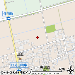 滋賀県長浜市口分田町周辺の地図