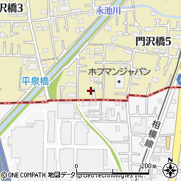 神奈川県海老名市門沢橋5丁目17周辺の地図