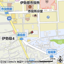 伊勢原市農協　本所ケアセンター周辺の地図