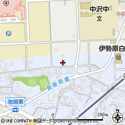 神奈川県伊勢原市池端203-2周辺の地図
