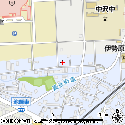 神奈川県伊勢原市池端200-3周辺の地図
