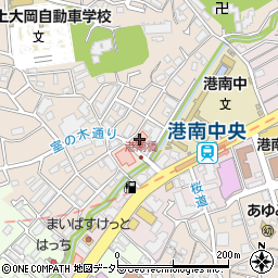 港南中央医院周辺の地図