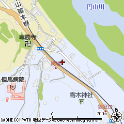 兵庫県養父市八鹿町上網場28周辺の地図