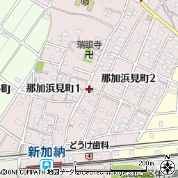岐阜県各務原市那加浜見町周辺の地図