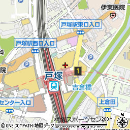 不二家レストラン戸塚モディ店周辺の地図