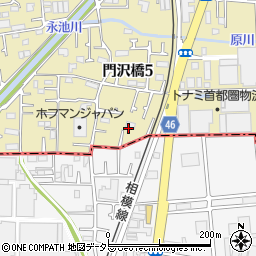 神奈川県海老名市門沢橋5丁目12周辺の地図