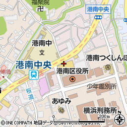 スギ薬局　港南中央店周辺の地図