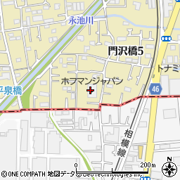 神奈川県海老名市門沢橋5丁目13周辺の地図