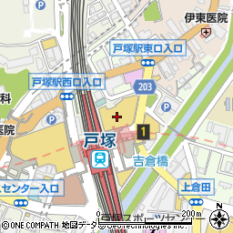 北野エース　まるい食遊館戸塚店周辺の地図