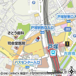 保険クリニック　戸塚トツカーナ店周辺の地図