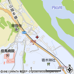 兵庫県養父市八鹿町上網場33周辺の地図