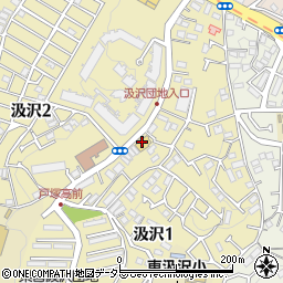 セブンイレブン横浜戸塚汲沢１丁目店周辺の地図