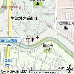 トヨタカローラ岐阜株式会社　生津寮周辺の地図