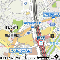 レイジースワン戸塚店周辺の地図