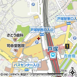 吉野家 戸塚駅西口店周辺の地図