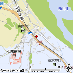 兵庫県養父市八鹿町上網場47周辺の地図