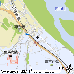 兵庫県養父市八鹿町上網場45周辺の地図