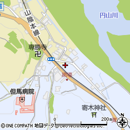 兵庫県養父市八鹿町上網場46周辺の地図