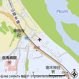 兵庫県養父市八鹿町上網場43周辺の地図