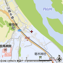 兵庫県養父市八鹿町上網場36周辺の地図