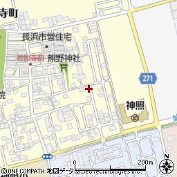 滋賀県長浜市新庄寺町周辺の地図
